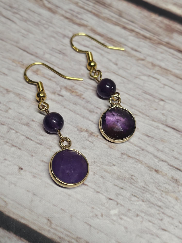 Boucles d’oreilles en Améthyste