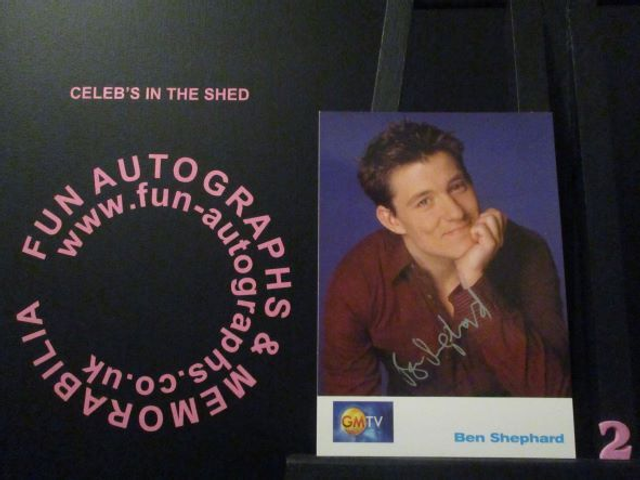 Ben Shepherd Authentic Autographed GMTV 6x4 Cast Card (2)