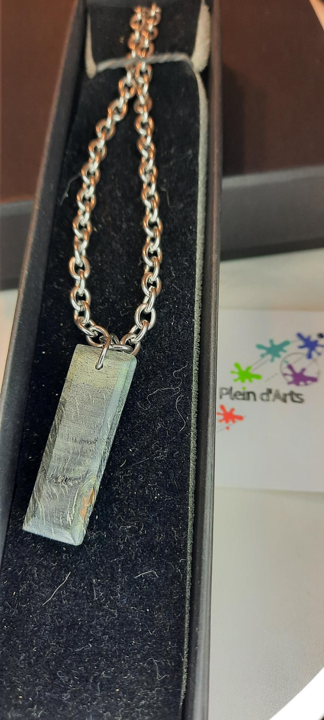 Collier loupe frêne homme