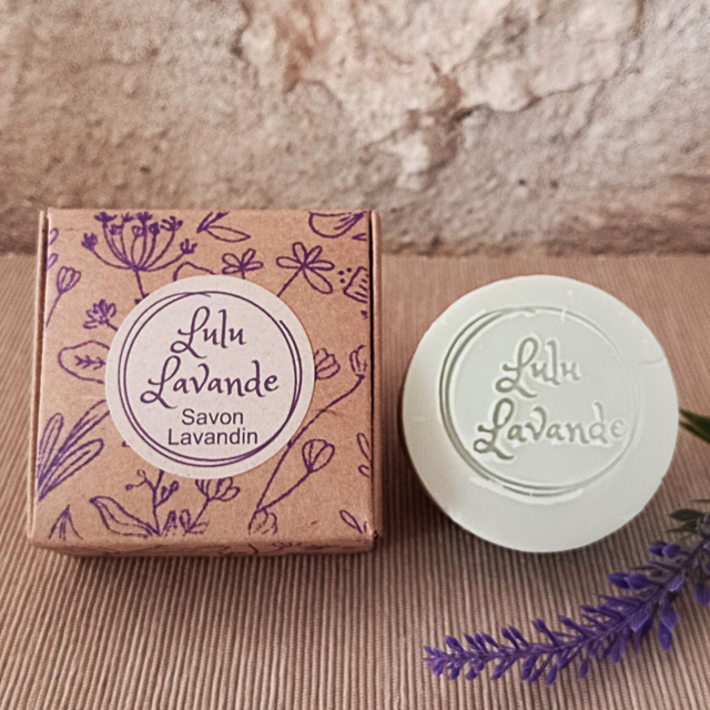 Savon Lulu Lavande 60g à l'huile essentielle de lavandin et à l'argile verte française