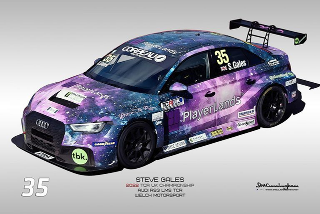 C220705 Audi RS3 LMS TCRUK22 WelchMotorsport Playerland #35 Steve GALES DNPK