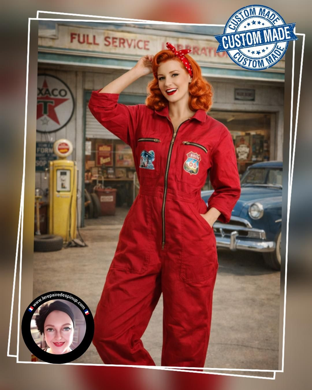 Combi-pantalon Pin-up American Highway Last Stop
