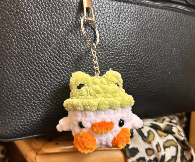 Porte-clés Oie Chapeau Grenouille 