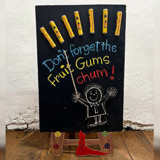 1966 Rowntree’s Fruit Gums Confectioners Battery Powered Advertising Showcard