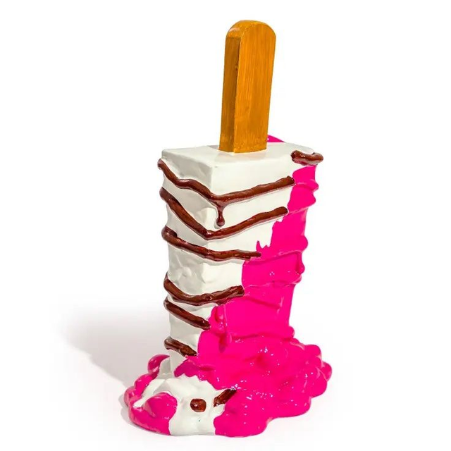 Large Melting Ice Cream On Stick Ornament