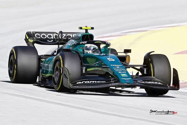 C220802 Aston Martin AMR22 SPAIN GP #5 VETTEL