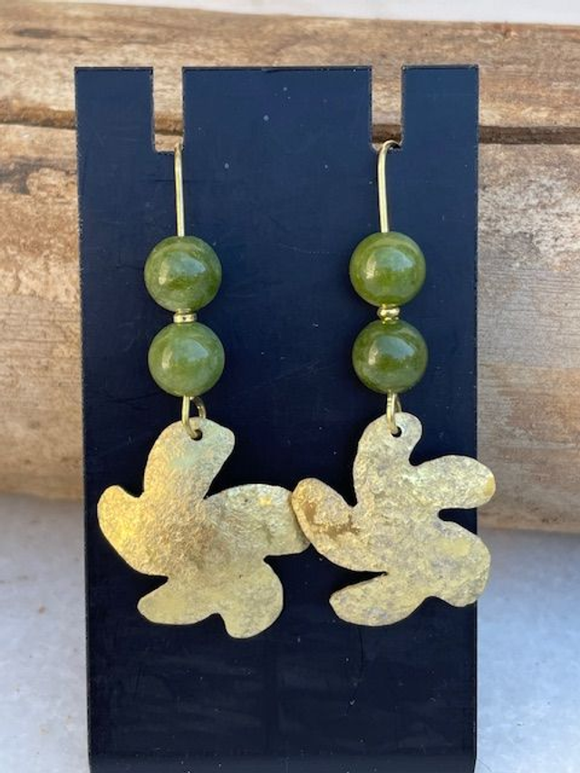 Pendientes Asteroidea Piedra