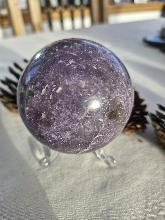 Lepidolite Sphere