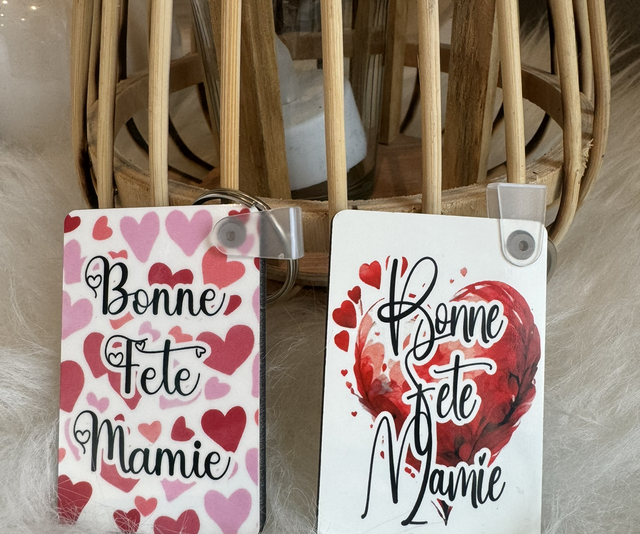 Porte clés fête des mamies 