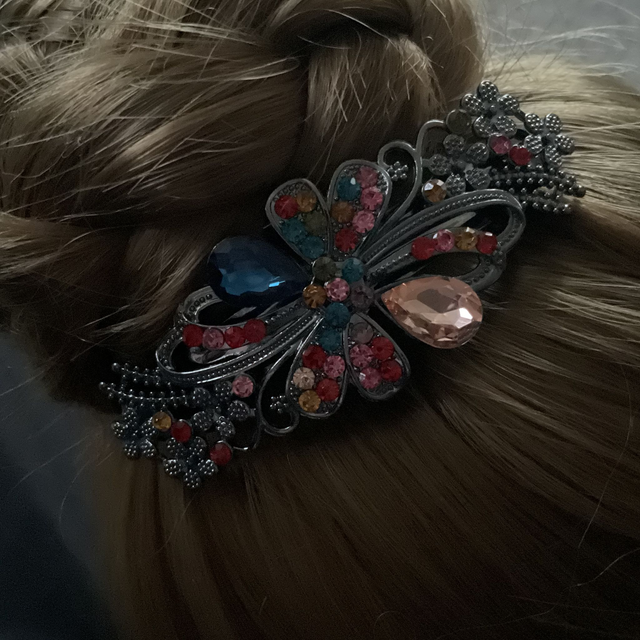 Crystal Hair Grip Slides
