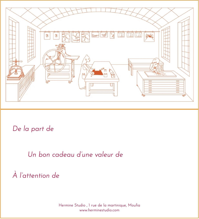 Carte Cadeau Hermine Studio