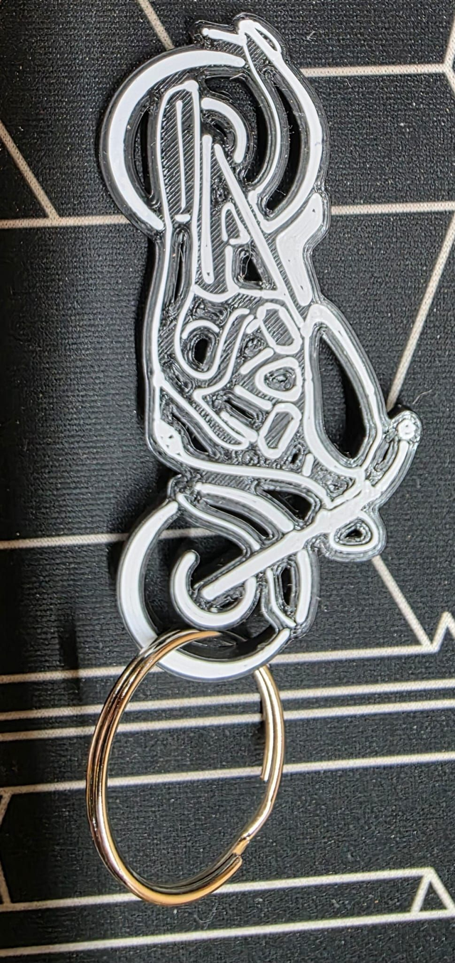 Portachiavi a forma di moto