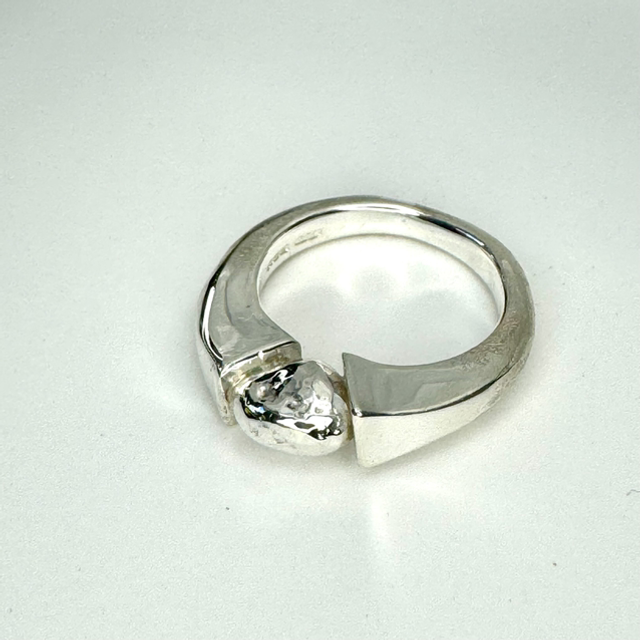Polished captured moment ring