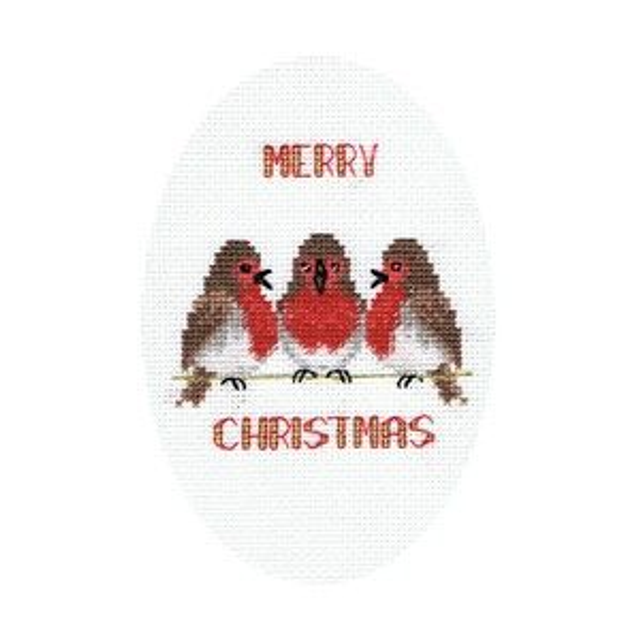 Kerstkaart "Robin Trio" (41)