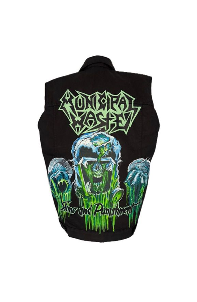 SOLD Municipal Waste Denim Vest - Unisex