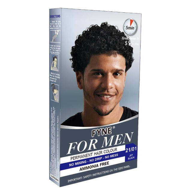 Fyne For Men Permanent Hair Colour (21/01 Jet Black) 