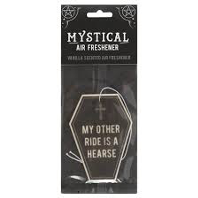 Car Air Freshner = Coffin 