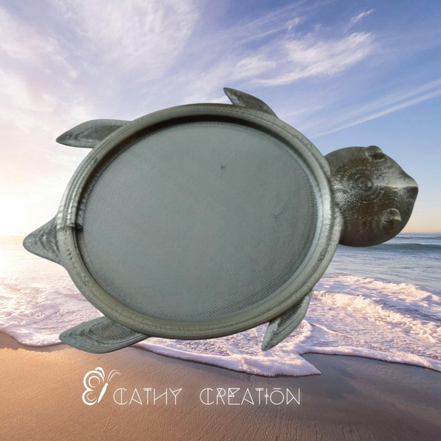 Sous verre tortue en impression 3D