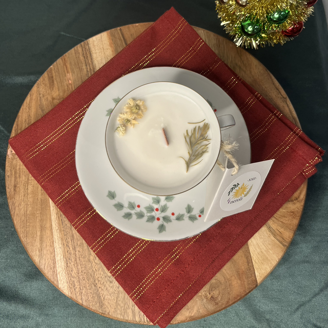 Bougie Thé &amp; Pain d’épices- Noël d’Houx