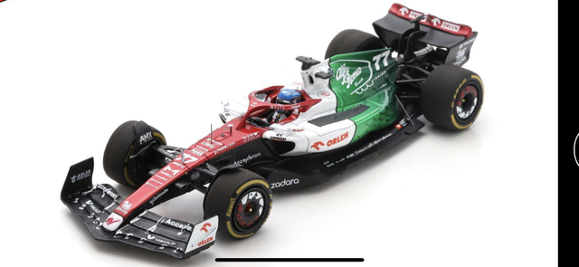 Alfa Romeo C42 Sauber V. Bottas Azerbaijan GP 2022 Spark 1:43 Formel 1