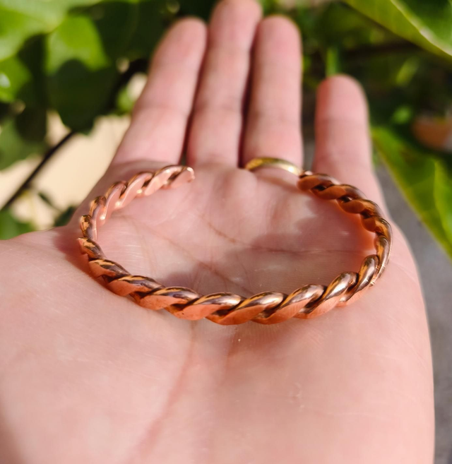 Bracelets en Cuivre Pur Tressé - Mixte