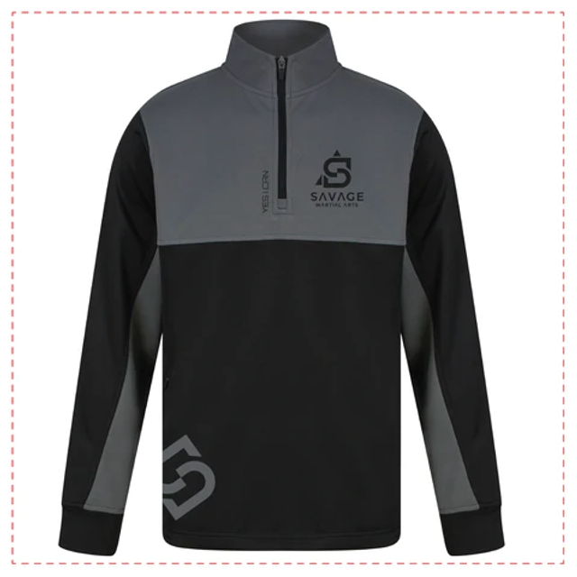 Adults 1/4 Zip Tracksuit Set - Grey