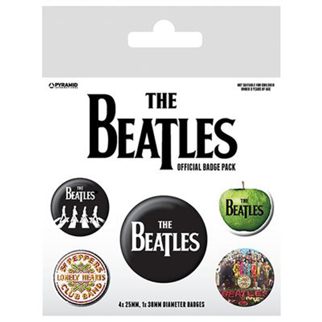 BEATLES (WHITE) BADGE PACK