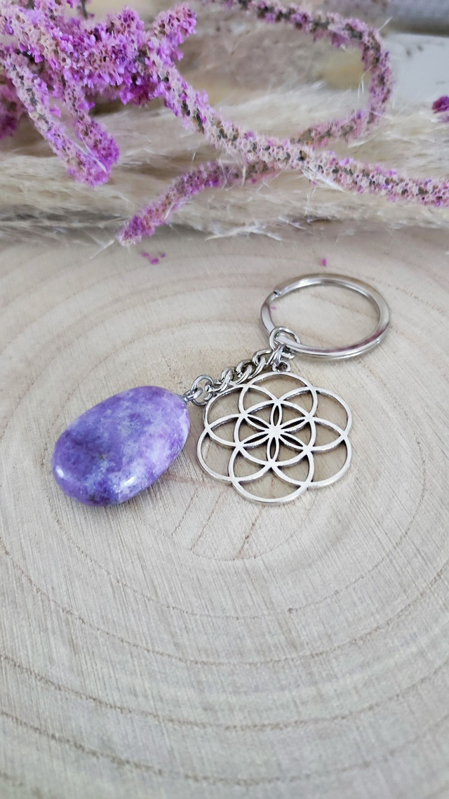 Porte Clés Lépidolite n°1