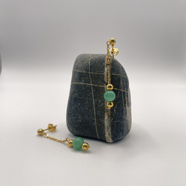Boucles d'oreilles Paula - aventurine