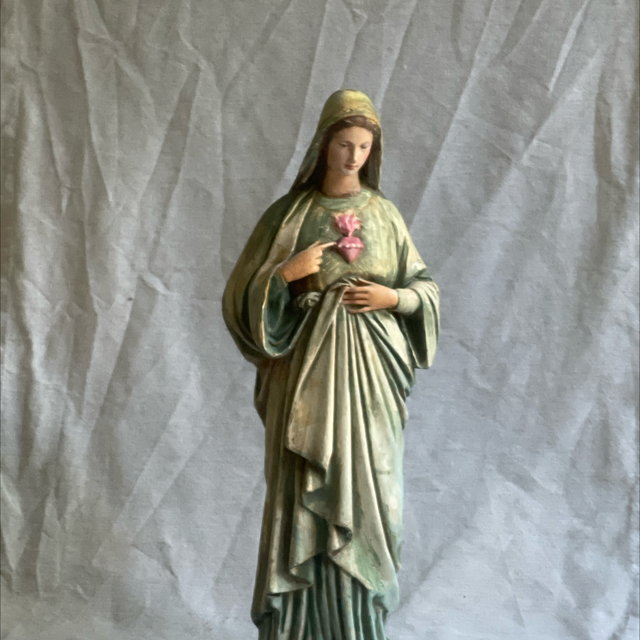 Maria Madonna Stuckgips handgefertigt