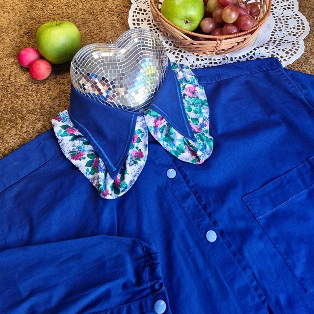 Chemise upcyclée Colette – Taille XL