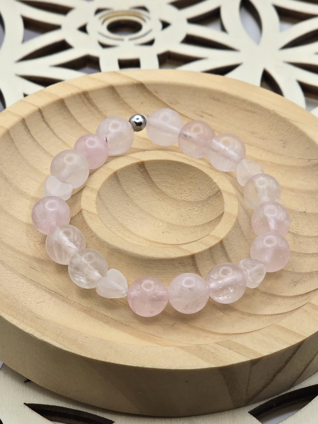 Bracelet enfant Quartz rose 0,8 cm 