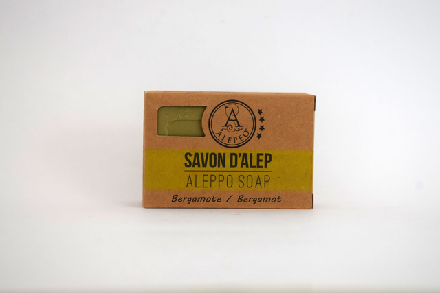Savon d'Alep parfumé à la Bergamote 100g 