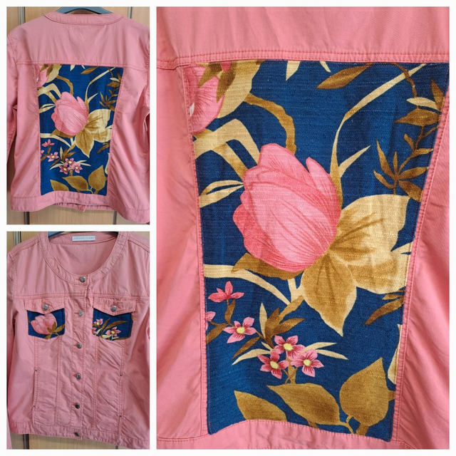 Veste jeans personnalisé Corail 