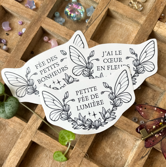 Grand Sticker - Fée Pack de 3