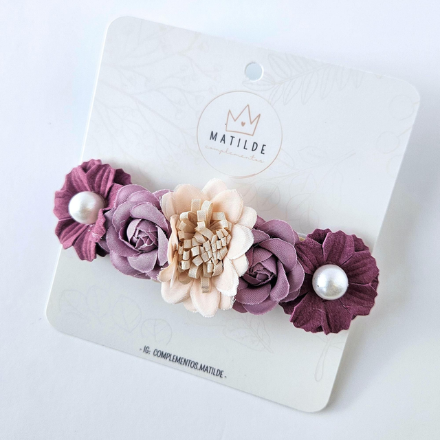 Cintillo Bebe Flor Chascona