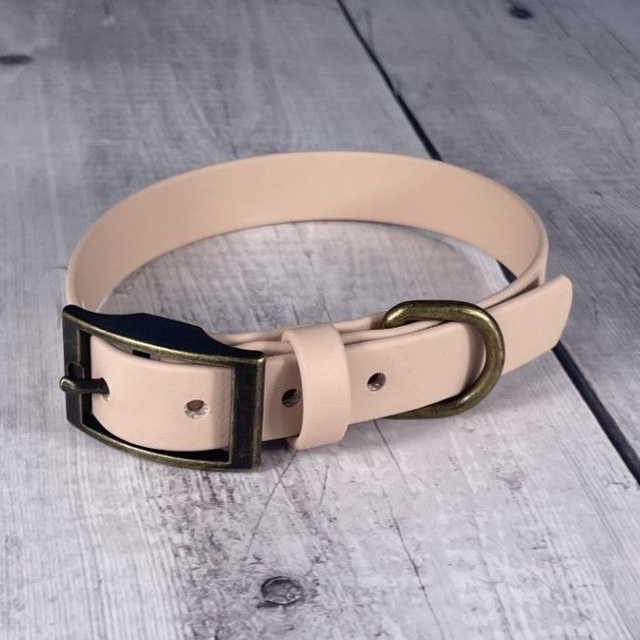 Powder Tan Waterproof BioThane® Collar