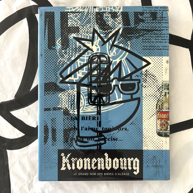 Xylo ANDY Kronenbourg vintage 18x24 cm sans cadre