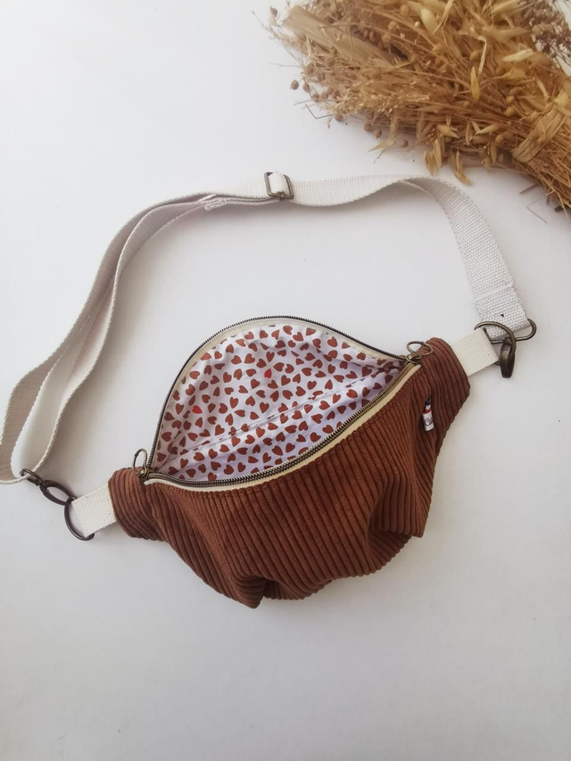 Banane THELMA velour marron 