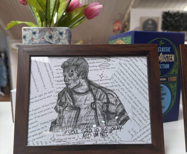 Hand drawn Framed art 