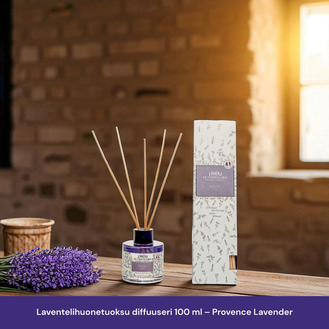 Laventelihuonetuoksu diffuuseri 100 ml – Provence Lavender