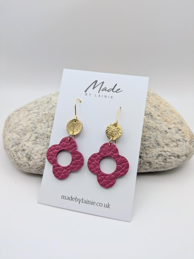 Retro Flower Drop Earrings (2)