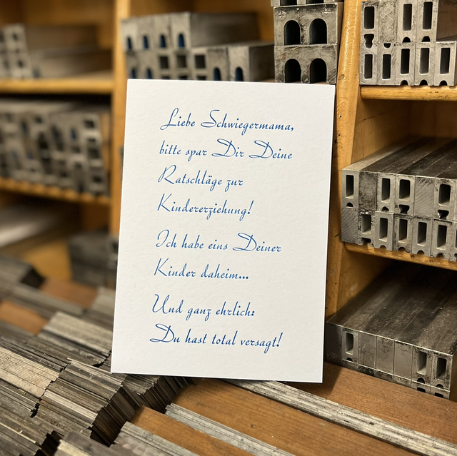 „Liebe Schwiegermama…“ Postkarte 