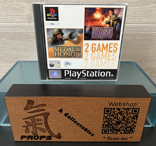 Sony Playstation 1 game : Medal Of Honor &amp; Medal Of Honor Underground * Complete * PS1 * 2 Games *
