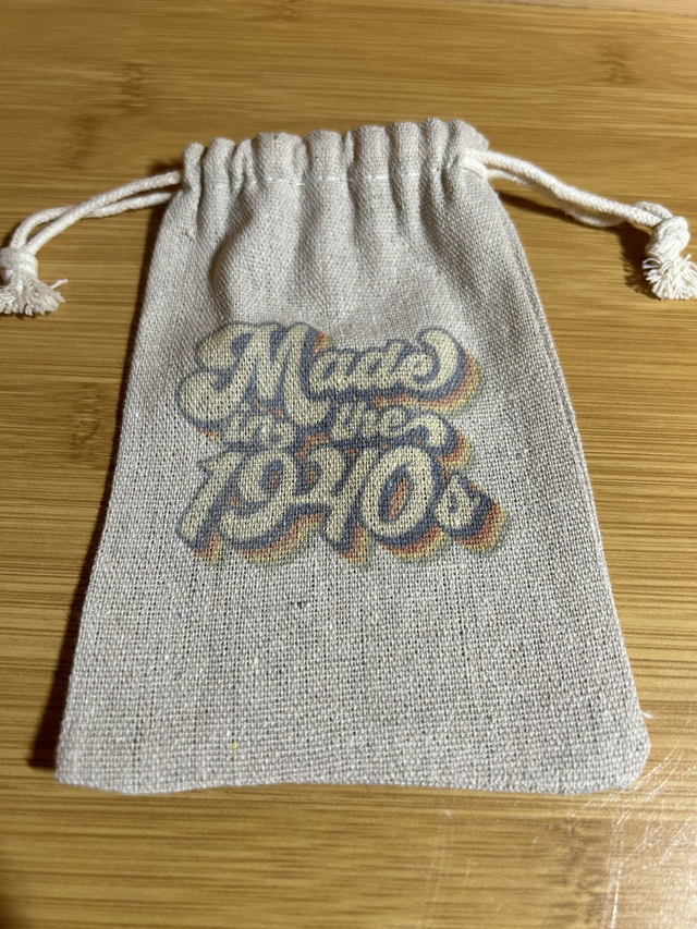 P18. Small drawstring bag.