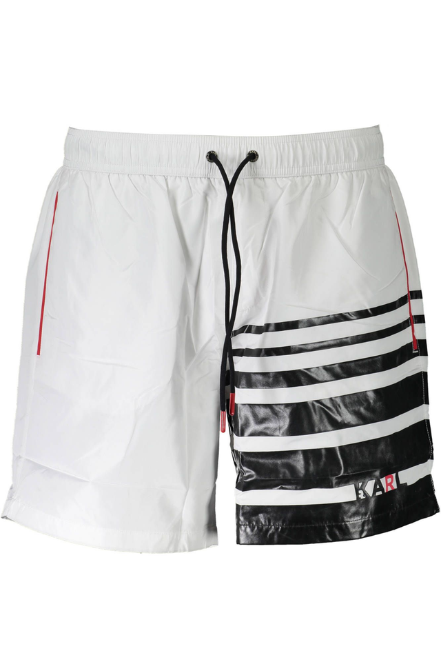 KARL LAGERFELD BEACHWEAR COSTUME PARTE SOTTO UOMO BIANCO