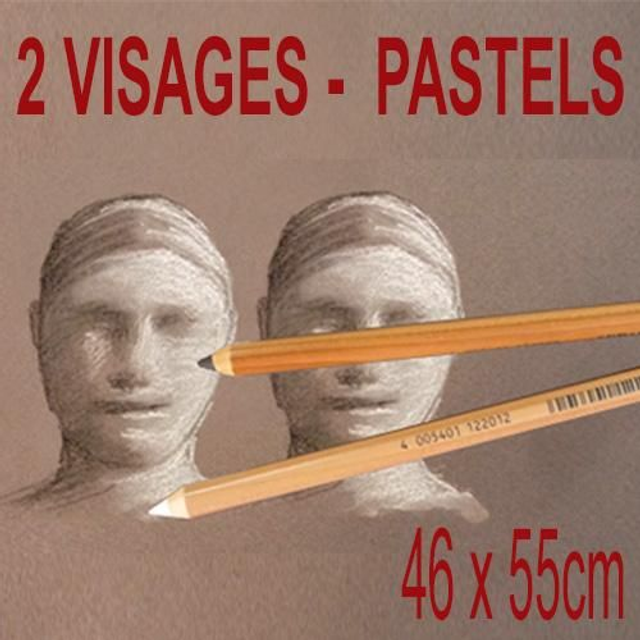2 visages - 46x55cm - 230€