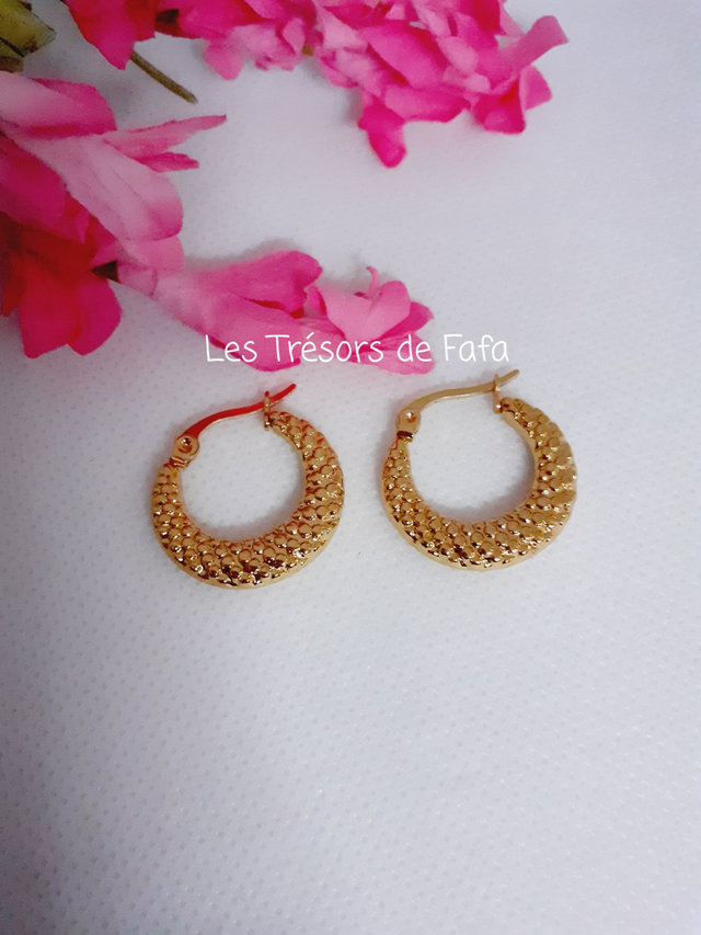 Boucles d'oreilles créoles 