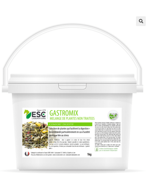 GASTROMIX – Digestion et acidité gastrique cheval – Mélange de plantes