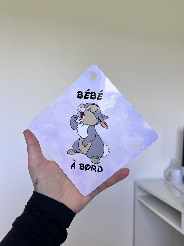 Plaque alu voiture 